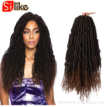passion  Braiding spring Hair Extension Crochet twist Hair  18'' 24strands Jumpy Wand Curl Jamaican Bounce bug bundles Synthetic